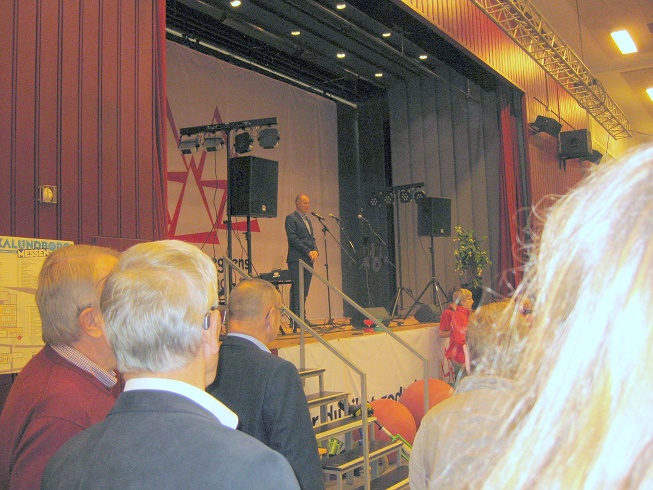 Kalundborg Kommunes borgmester Martin Damm åbner årets Kalundborg Messe. Foto: Inga Jensen